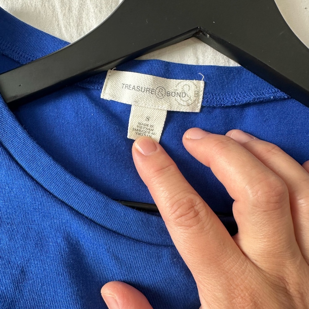 Treasure & Bond One Shoulder Blue Dress - Picture 8 of 8